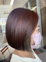 エイム ヘアメイク 横川店(eim HAIR MAKE) ボブ×インナーカラー