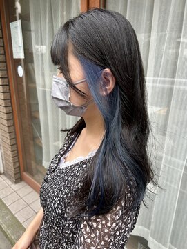 ハグ ヨコハマ(HUG yokohama) navy blue （インナーカラー）