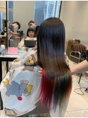 斜めバング/グレージュカラー/デザインカラー/キッズカット