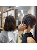 泉区　泉中央　縮毛矯正　髪質改善　ショートボブ