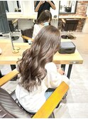 白髪染め×オリーブベージュ