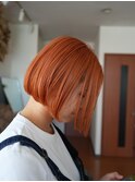 オレンジ ミニボブ