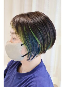 シザーズトリックス ノーブル(scissorstrix Noble) デザインカラー×カラフルインナーカラー