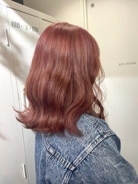 エイス 梅田 中津(Ace) 波巻きウェーブ ライトピンク