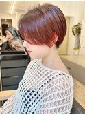 Say.岩井　ハンサムショート×オレンジブラウン×前下がり