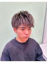 クレアメンズ 横浜能見台(CREA men's)&nbsp;横浜メンズメッシュパーマツイストスパイラルハイライトカラー