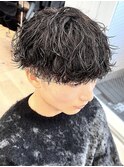 波巻きパーマメンズパーマツイストスパイラルパーマ横浜西口30代