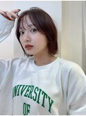 切りっぱなしボブ　縮毛矯正　美髪ストレート　髪質改善　前髪