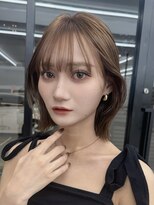 サンド 大阪梅田(sand)&nbsp;@hitoshi__sand ボブルフ/黒髪/ネビージュ/小顔/大阪梅田