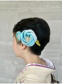 成人式 前撮り ショートヘア