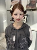 着物/フェミニンロング/似合わせカット/ウェーブミディアム/梅田