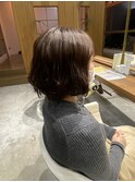 ボブでウェーブスタイリング