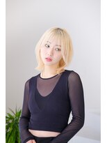 ディアローグ 自由が丘Luz店&nbsp;大人ブロンドボブ(自由が丘/ブリーチ/ケアブリーチ)