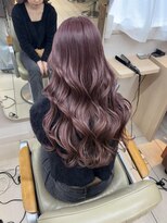 テトラ バイ ネオリーブ 横浜西口店(tetra by neolive)&nbsp;春色 ピンクラベンダー ケアブリーチWカラー 暖色 ロング横浜★