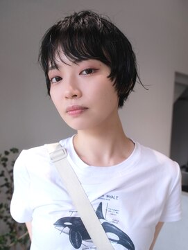 癖毛風パーマショート