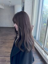 ザック ヴィ(ZACC vie) オリーブベージュ/ ロングレイヤー/ ワンカラー