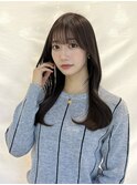 切りっぱなしボブエアリーロング美髪ピンクブラウン