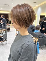 30代40代50代絶壁解消ひし形小顔前下がりショートボブ【NAYU】