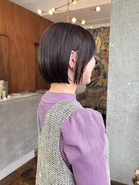 アペロ(Apero) 切りっぱなしボブ/内巻きボブ/透明感カラー/柏美容室