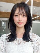 ラルユー 金山(LallYou)&nbsp;暗髪も出せるこなれ感！フェイスレイヤー×ナチュラルセミロング