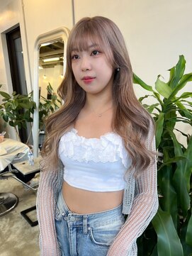 ネス(ness) ハイライト/バレイヤージュ/イルミナカラー/ブリーチ/韓国/前髪