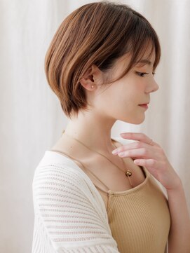 カバーヘア ブリス 北浦和(COVER HAIR bliss) ウォームブラウンひし形マッシュショートボブY北浦和30代40代