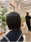 切りっぱなしボブ