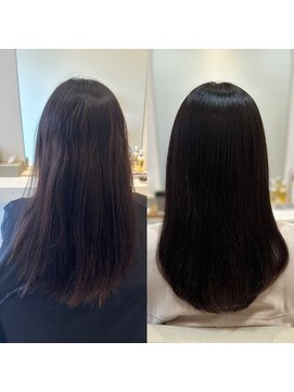 シンシア 銀座(sinsia) うねる細い髪質でも美髮矯正で艶々に！