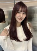＊レイヤーカット×ピンクベージュ【新宿/韓国ヘア/小顔ヘア】