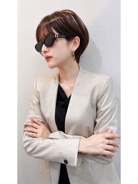 アグ ヘアー ネスト 茨木店(Agu hair nest) 大人ショートボブ 20代30代40代ヘア 小顔 大阪クビレ茨木