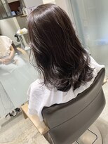 ヘッズ 高木瀬店(HEADS)&nbsp;レイヤー ダークグレージュ 顔周りカット 韓国風 暗髪 20代 30代
