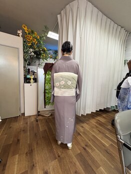 ゆうこ美容室の写真/着物が大好き。洋服みたいに楽しむ工夫を提案！日本の伝統と進化する着物を着る体験を☆