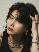 アンサー 渋谷(ANSWER) 渋谷メンズボブメンズミディアムセンターパートニュアンスパーマ