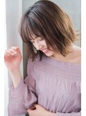 大人かわいいミディアムボブスタイル!似合わせカット