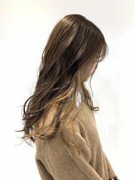 アッシュ 二子玉川店(Ash) コントラストインナーカラー クリアベージュ