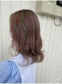 ビタミンカラー/くびれヘア/マッシュ/メルティカラー/着物