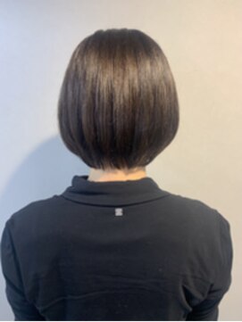 エイム ヘア リアム 調布店(eim hair liam) 丸みミニボブ/ぱっつんボブ/切りっぱなしボブ/髪質改善/艶髪