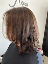 レポヘアー(Repos hair)&nbsp;20代30代大人可愛い小顔ショートカット外ハネボブ