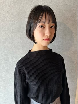 イトシテ 黒髪×切りっぱなしボブ【担当　ジン　トモヒト　】