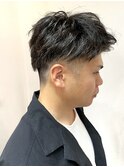 【メンズ】ソフトツイストパーマ刈り上げツーブロック