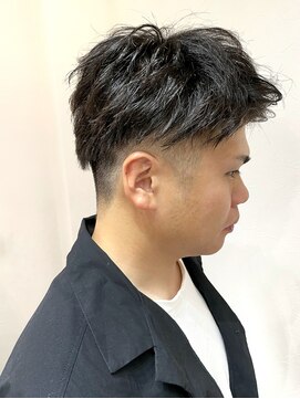 ルートプラス(RUTO+) 【メンズ】ソフトツイストパーマ刈り上げツーブロック