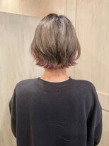 ヘアーリゾートガーデン 南林間店(Hair Resort Garden)&nbsp;ブリーチ/インナーバレイヤージュ/くすみベージュ×ピンク