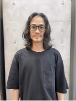 サク(Sac.)&nbsp;メンズ　ロング　パーマスタイル