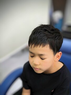 カットハウス パセリ お洒落キッズ☆アシメツーブロック☆ <理容室>/メンズ/バーバー