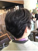レディースショート　2ブロックスタイル　藤枝美容室