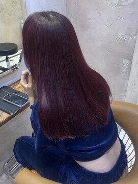 ロンドローズ 名古屋(Lond damaskRose) 顔周り ボブ 韓国 レイヤー ダブルカラー 名駅 リタッチ 390