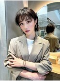 イメチェン 前髪 ショートボブ 大人ボブ モードボブ 外ハネボブ