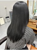 やわらかストレート×グレーブラック