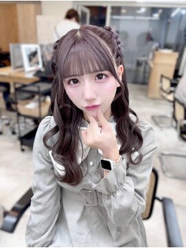 ドットハリス(.Hallis) ハーフツイン ラベンダー アイドルヘアレイヤーカット