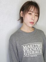 バース(BIRTH)&nbsp;天神【BITRH】外ハネカールショート×シースルーバング　2